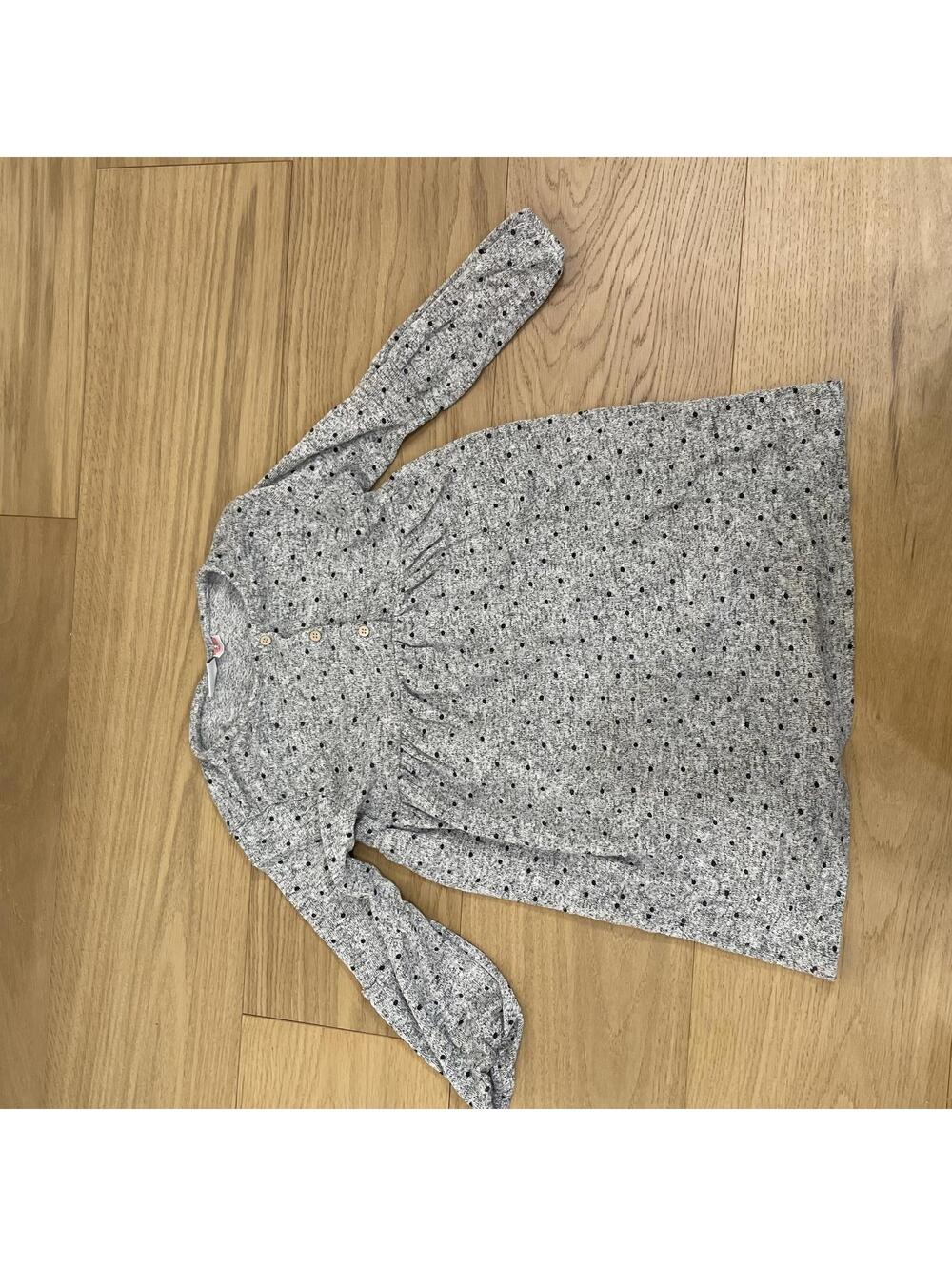 Zara Kids Long Sleeve Polka Dot Dress – Girls 4–5 Years (110 cm)